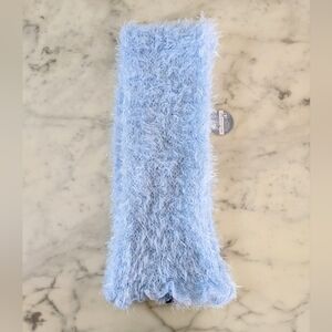 NWT. Limited Too 2 in 1 Thick, Fuzzy and Sparkle Powder Blue Scarf.